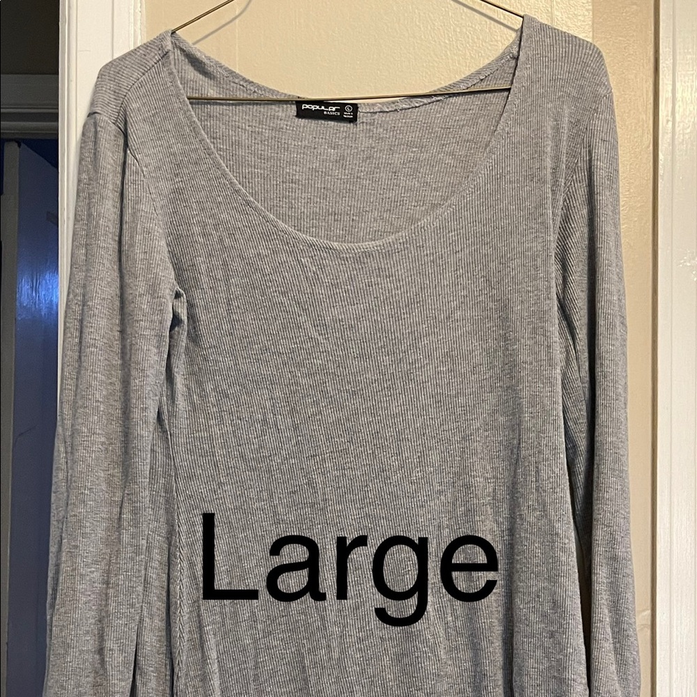 Stretchy gray dress large